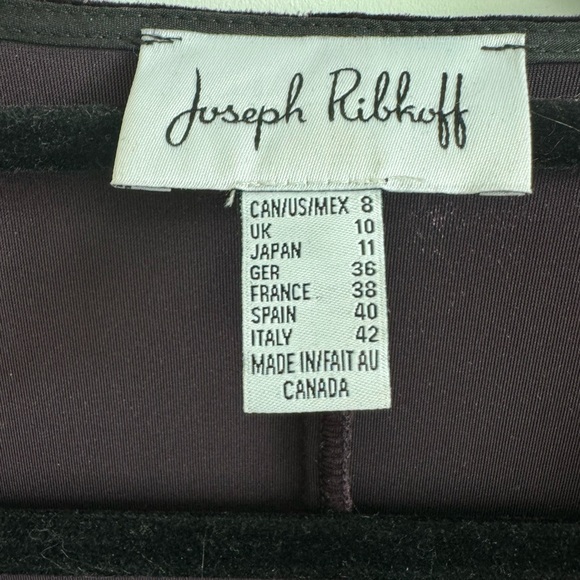 Joseph Ribkoff Velvet faux wrap top - Picture 3 of 7